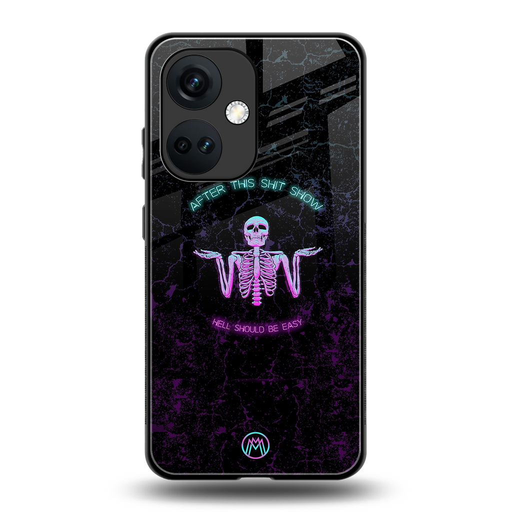 shitshow back phone cover | glass case for oneplus nord ce 3