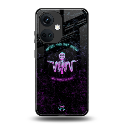 shitshow back phone cover | glass case for oneplus nord ce 3