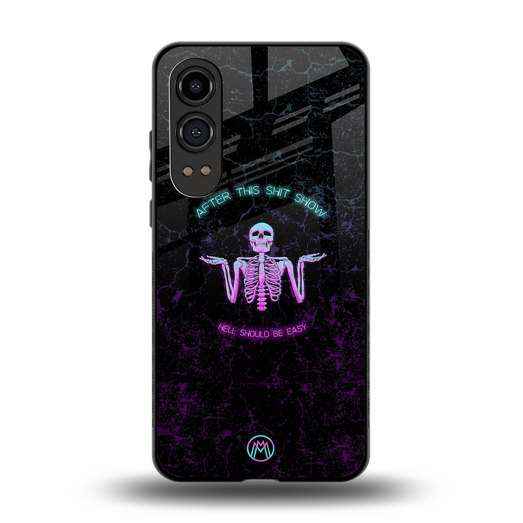 shitshow back phone cover | glass case for oneplus nord ce 4 lite