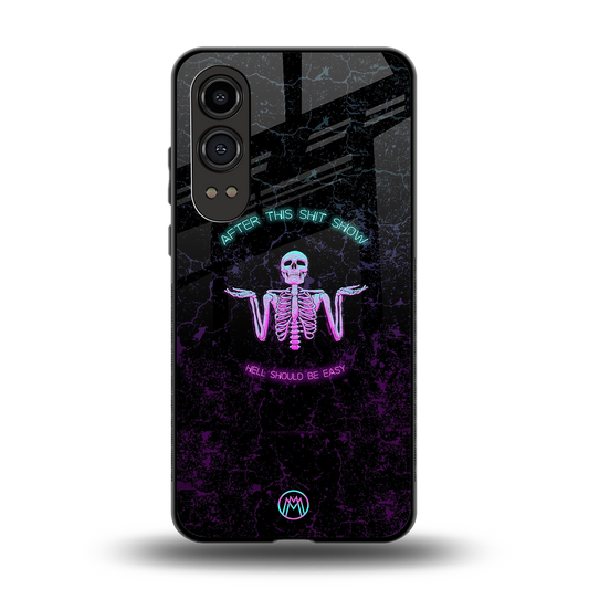shitshow back phone cover | glass case for oneplus nord ce 4 lite