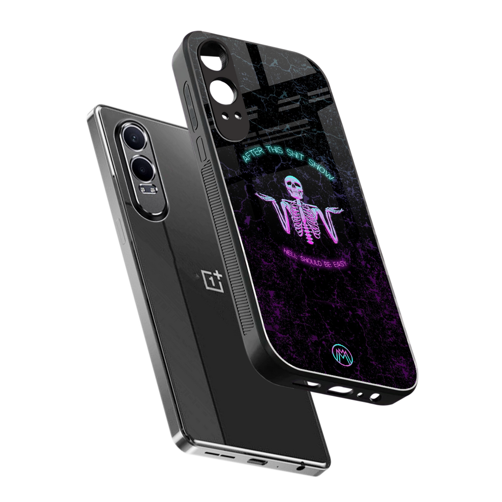 shitshow back phone cover | glass case for oneplus nord ce 4 lite