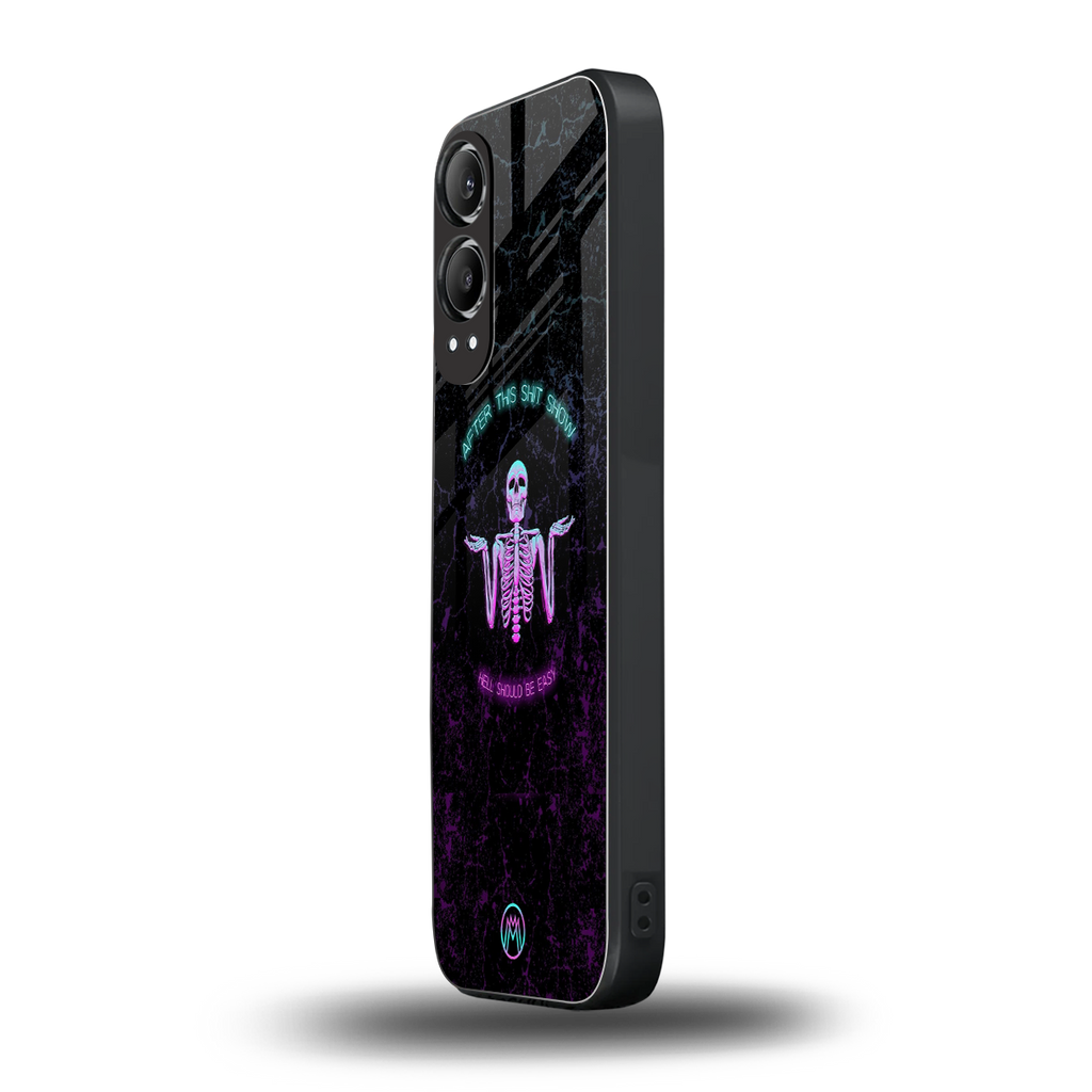 shitshow back phone cover | glass case for oneplus nord ce 4 lite