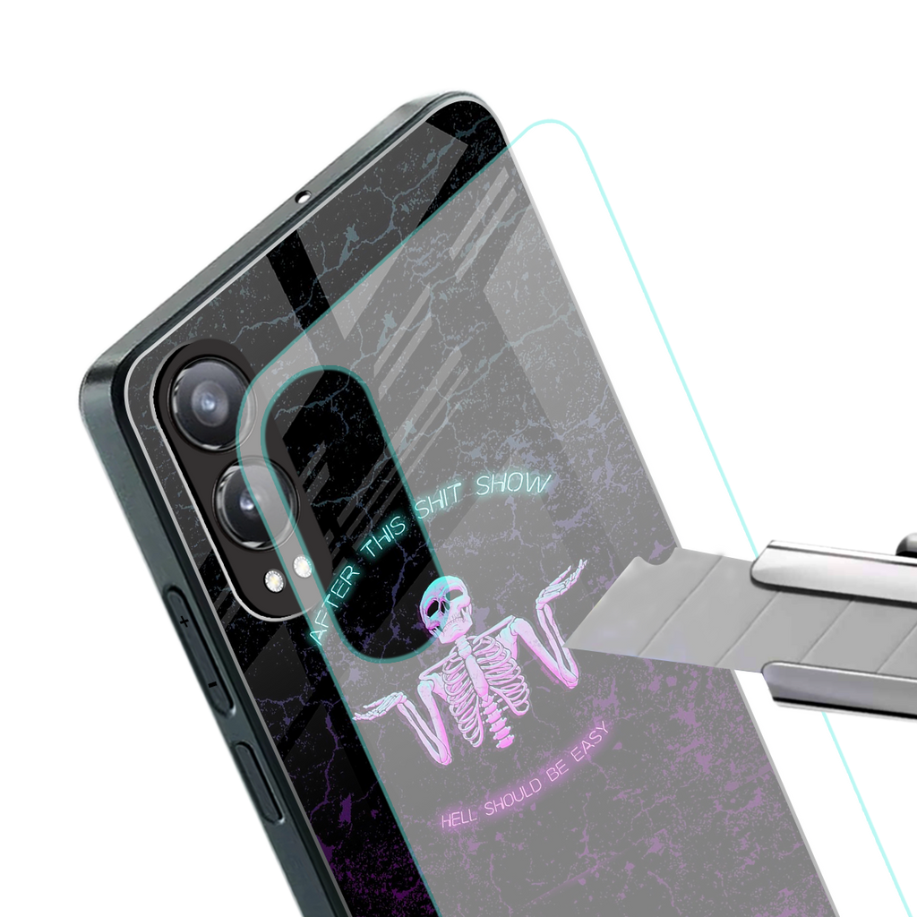 shitshow back phone cover | glass case for oneplus nord ce 4 lite