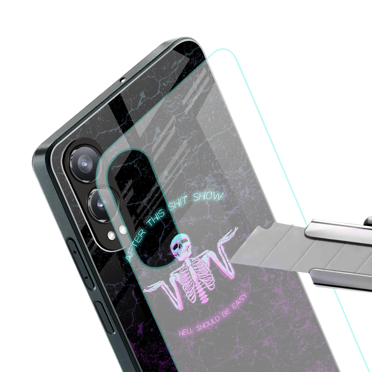 shitshow back phone cover | glass case for oneplus nord ce 4 lite