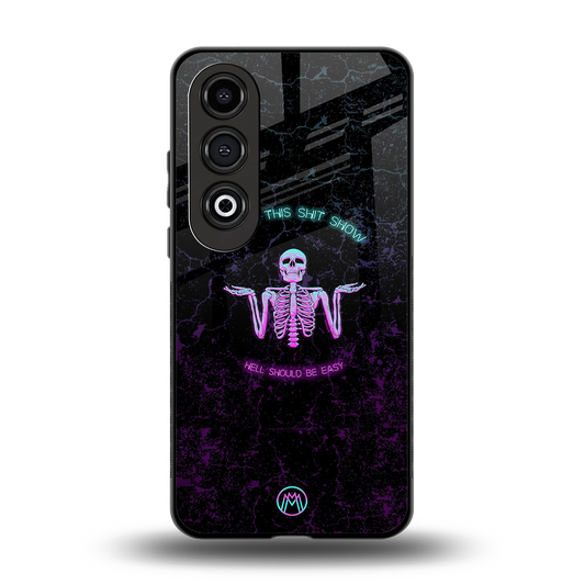 shitshow back phone cover | glass case for oneplus nord ce 4