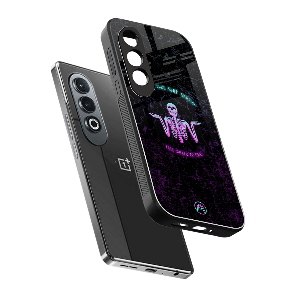 shitshow back phone cover | glass case for oneplus nord ce 4