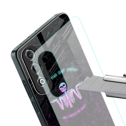 shitshow back phone cover | glass case for oneplus nord ce 4