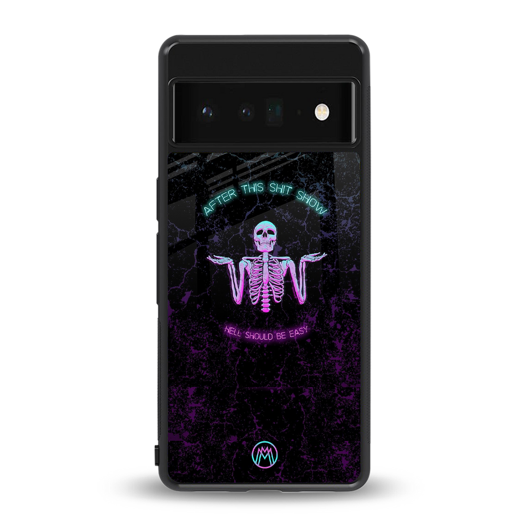 shitshow back phone cover | glass case for google pixel 6 pro