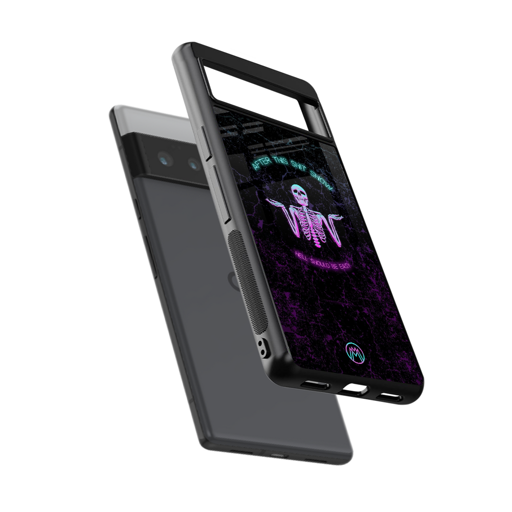 shitshow back phone cover | glass case for google pixel 6 pro