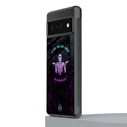 shitshow back phone cover | glass case for google pixel 6 pro