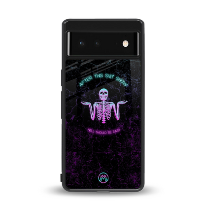 shitshow back phone cover | glass case for Google Pixel 6A