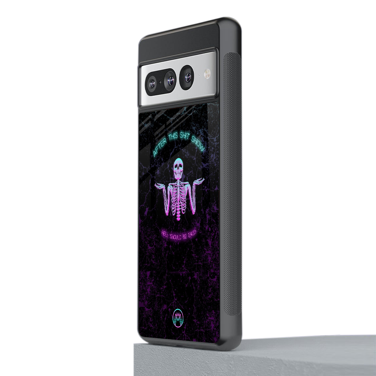 shitshow back phone cover | glass case for google pixel 7 pro