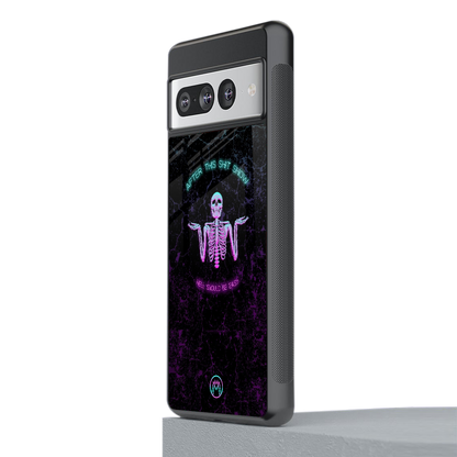 shitshow back phone cover | glass case for google pixel 7 pro