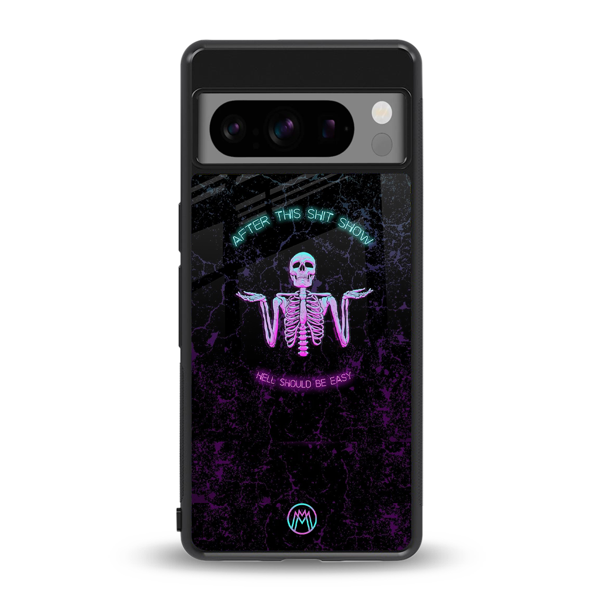 shitshow back phone cover | glass case for google pixel 8 pro