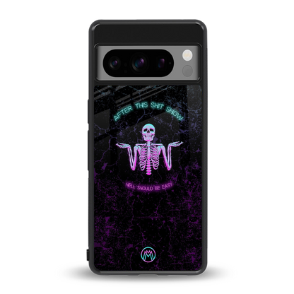 shitshow back phone cover | glass case for google pixel 8 pro