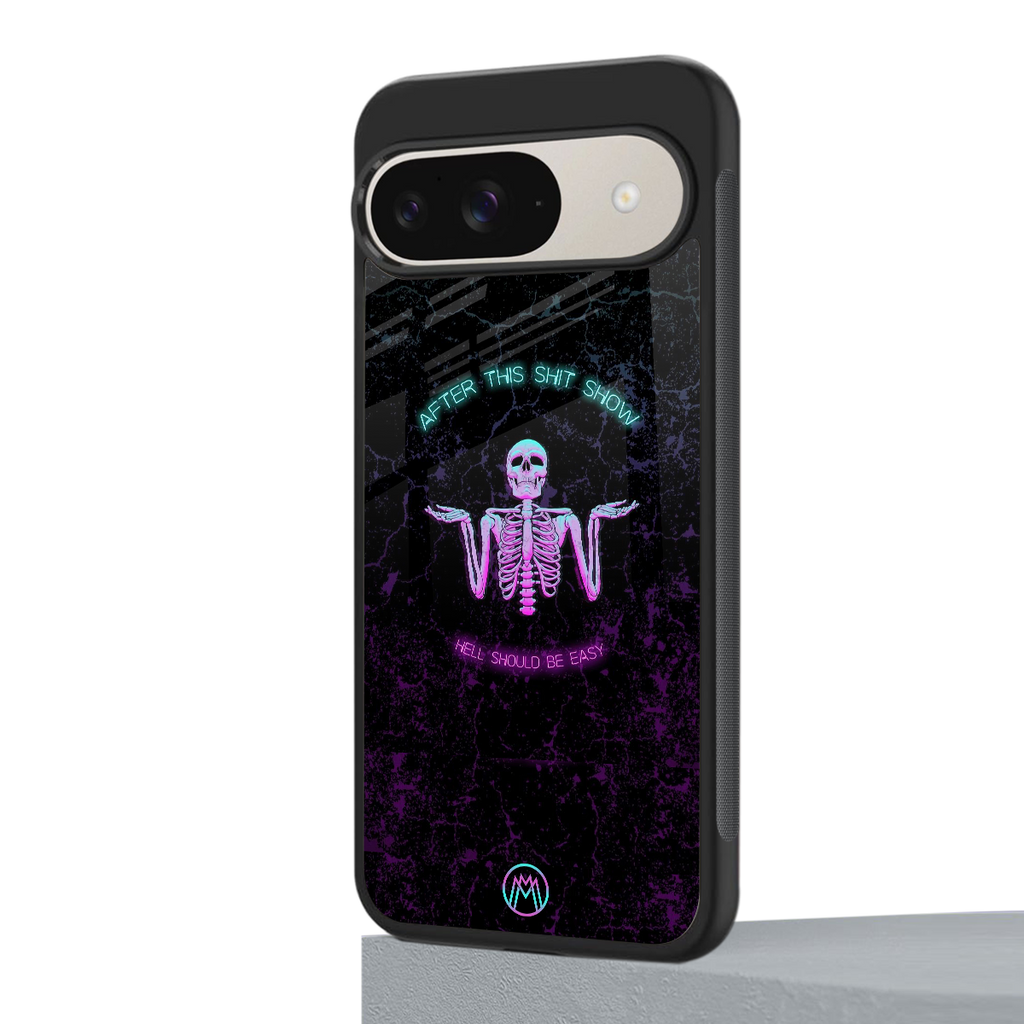shitshow back phone cover | glass case for google pixel 9