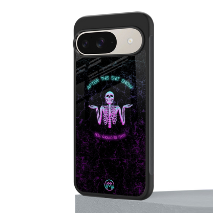 shitshow back phone cover | glass case for google pixel 9
