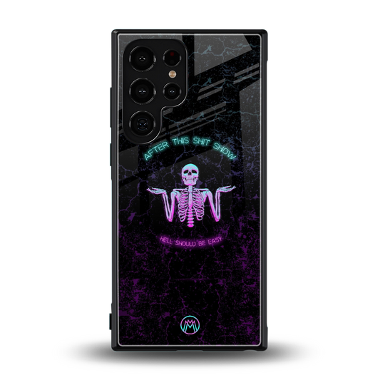 shitshow back phone cover | glass case for samsung galaxy s24 ultra