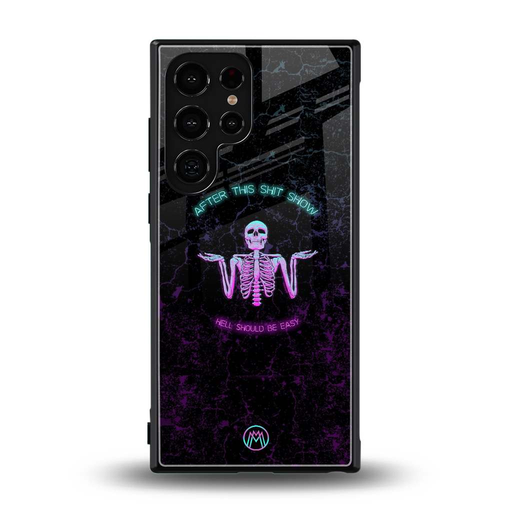 shitshow back phone cover | glass case for samsung galaxy s23 ultra