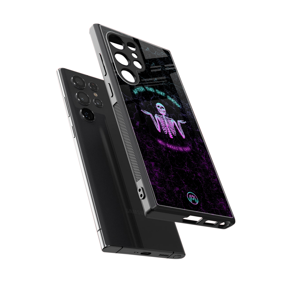 shitshow back phone cover | glass case for samsung galaxy s23 ultra