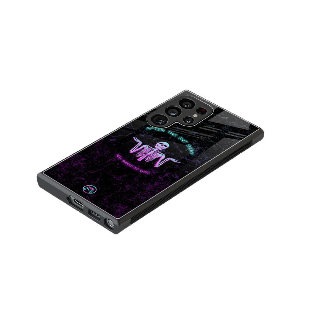 shitshow back phone cover | glass case for samsung galaxy s23 ultra