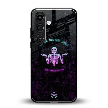 shitshow back phone cover | glass case for samsung galaxy s24 fe