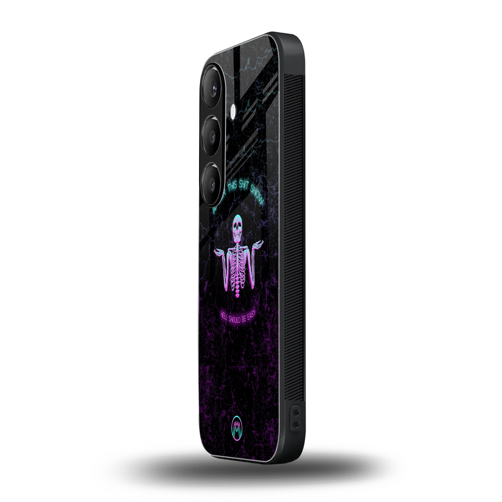 shitshow back phone cover | glass case for samsung galaxy s24 fe