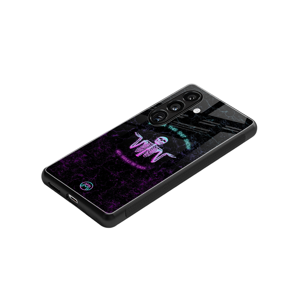 shitshow back phone cover | glass case for samsung galaxy s24 fe