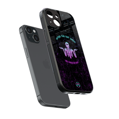 shitshow back phone cover | glass case for iphone 14