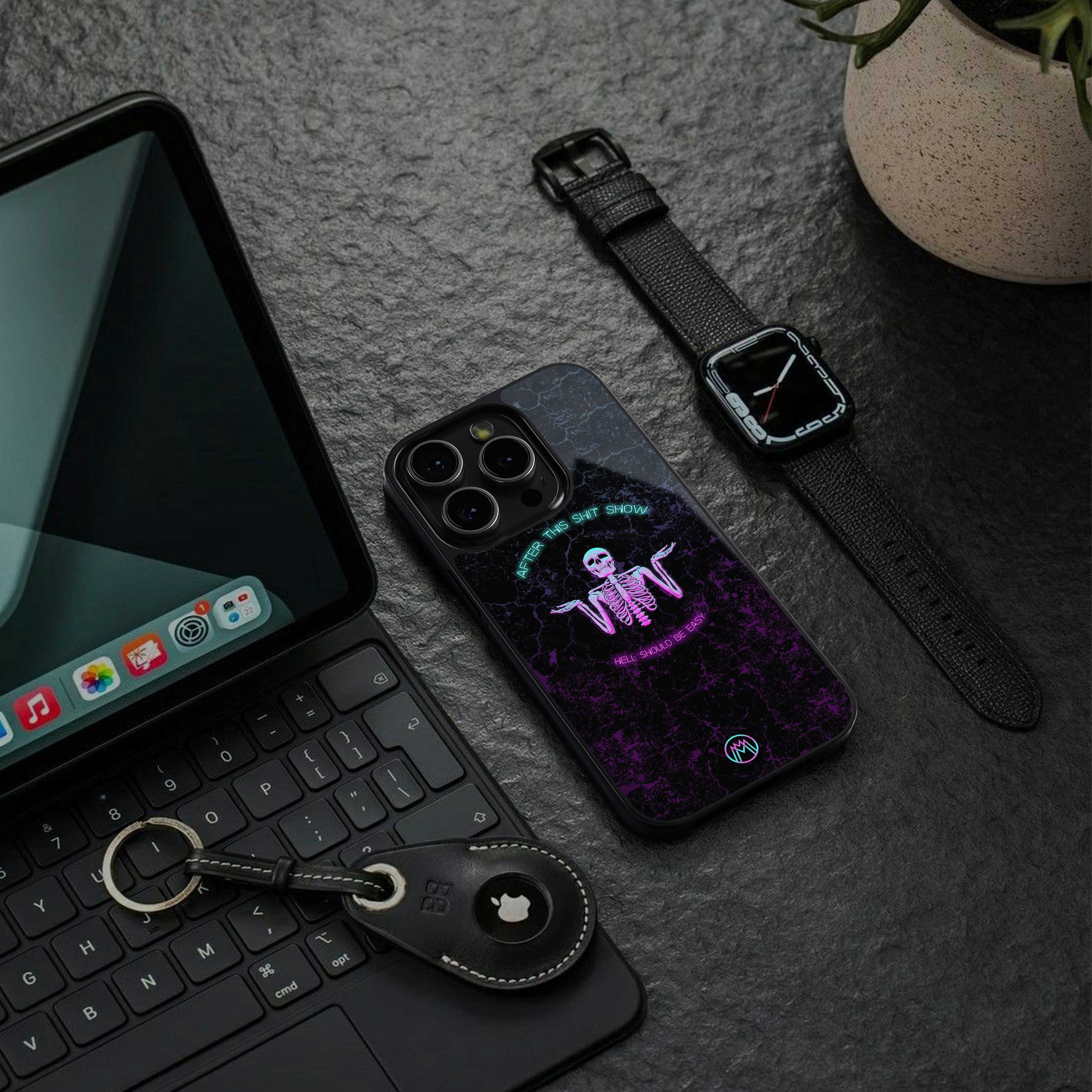 shitshow back phone cover | glass case for nothing phone 2