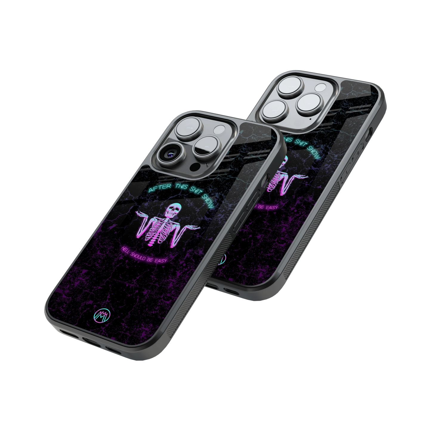 Protective Glass Back Phone Case Compatible with iPhone, Samsung, OnePlus, Pixel & More