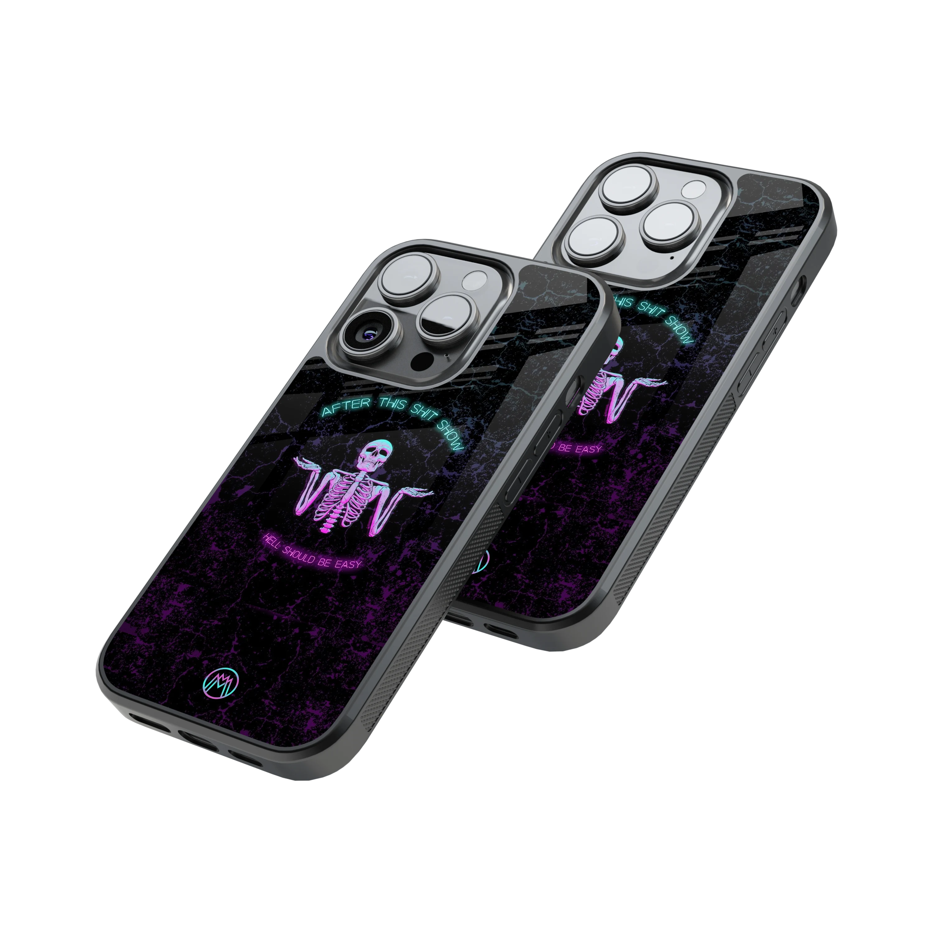 Protective Glass Back Phone Case Compatible with iPhone, Samsung, OnePlus, Pixel & More