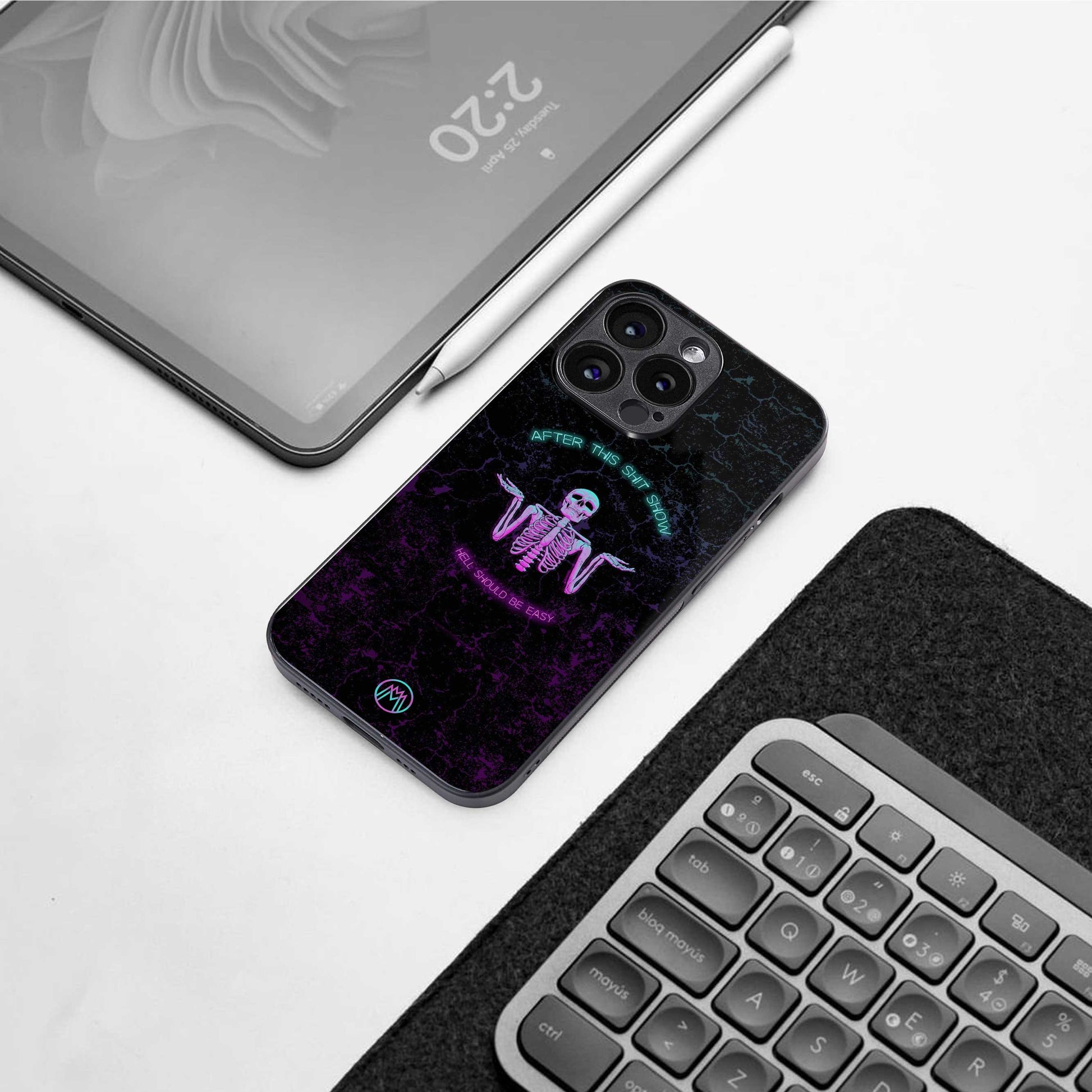 shitshow back phone cover | glass case for samsung galaxy s24 ultra