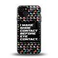 shoe contact back phone cover | glass case for iphone 13
