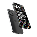 shoe contact back phone cover | glass case for iphone 15 pro max