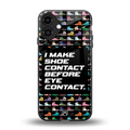shoe contact back phone cover | glass case for iphone 16 plus