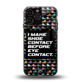 shoe contact back phone cover | glass case for iphone 16 pro max