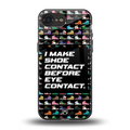 shoe contact back phone cover | glass case for iphone 16e