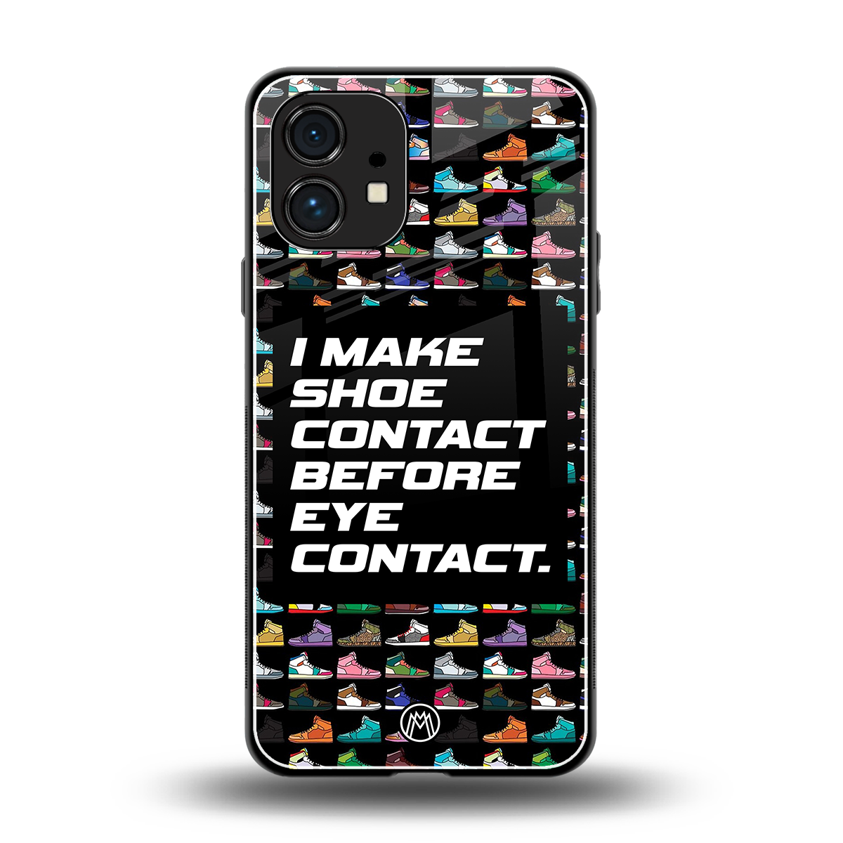 shoe contact back phone cover | glass case for nothing phone 1