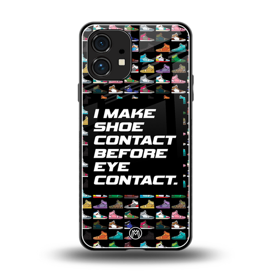 shoe contact back phone cover | glass case for nothing phone 1