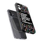 shoe contact back phone cover | glass case for nothing phone 2