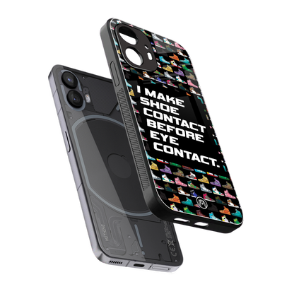 shoe contact back phone cover | glass case for nothing phone 2