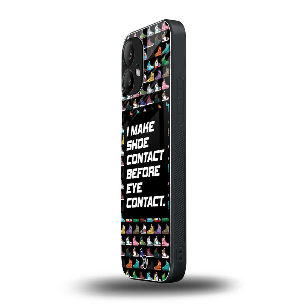 shoe contact back phone cover | glass case for nothing phone 2