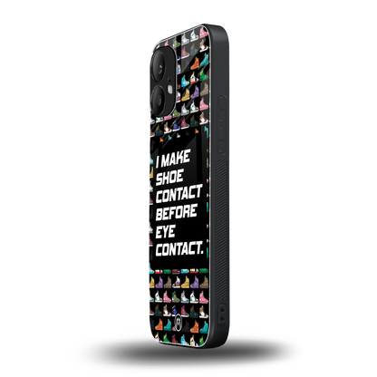shoe contact back phone cover | glass case for nothing phone 2