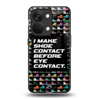 shoe contact back phone cover | glass case for oneplus nord 3