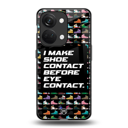 shoe contact back phone cover | glass case for oneplus nord 3