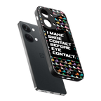 shoe contact back phone cover | glass case for oneplus nord 3