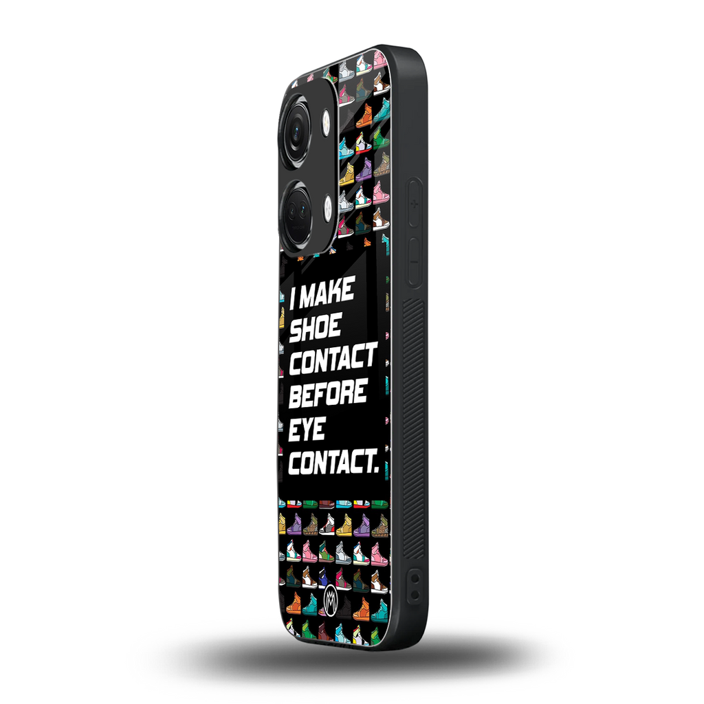 shoe contact back phone cover | glass case for oneplus nord 3