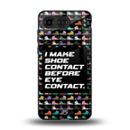 shoe contact back phone cover | glass case for oneplus nord 4
