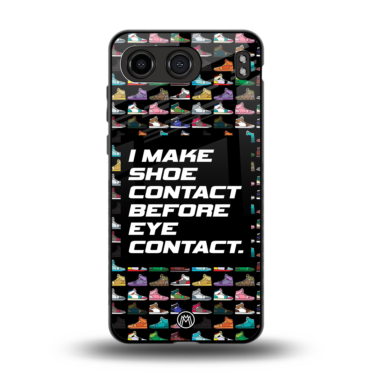 shoe contact back phone cover | glass case for oneplus nord 4